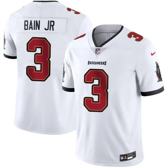 Men's Tampa Bay Buccaneers #3 Rueben Bain Jr White 2026 Draft Vapor Limited Football Stitched Jersey - Ujersey