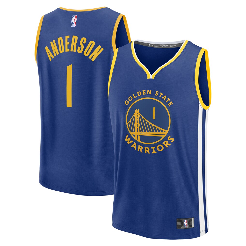 Youth Golden State Warriors Kyle Anderson Fanatics Royal Fast Break Replica Player Jersey - Icon Edition