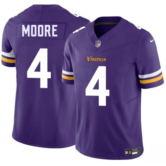 Men's Minnesota Vikings #4 Rondale Moore Purple 2025 F.U.S.E. Vapor Untouchable Limited Football Stitched Jersey - Ujersey