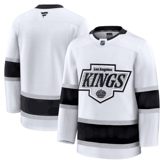 Men's Los Angeles Kings Blank White 2024-25 Away Stitched Hockey Jersey - Ujersey