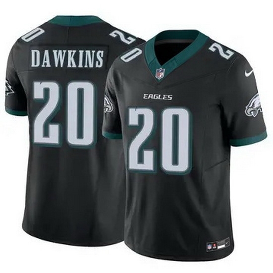 Youth Philadelphia Eagles #20 Brian Dawkins Black F U S E Stitched NFL Jersey - Ujersey