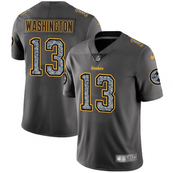 Youth Nike Pittsburgh Steelers #13 James Washington Gray Static Vapor Untouchable Limited NFL Jersey - Ujersey