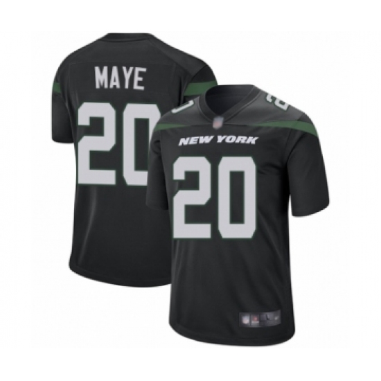 Men's New York Jets #20 Marcus Maye Game Black Alternate Football Jersey - Ujersey