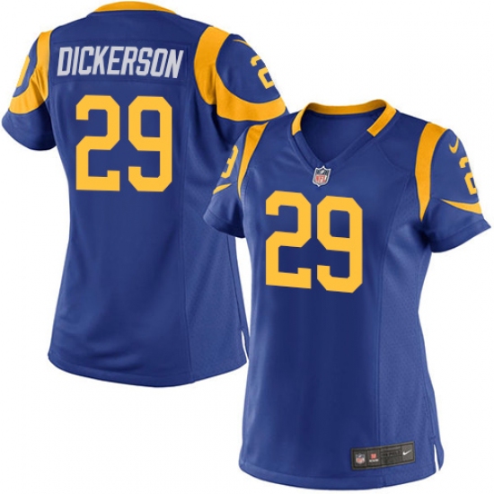 Women's Nike Los Angeles Rams #29 Eric Dickerson Game Royal Blue Alternate NFL Jersey - Ujersey