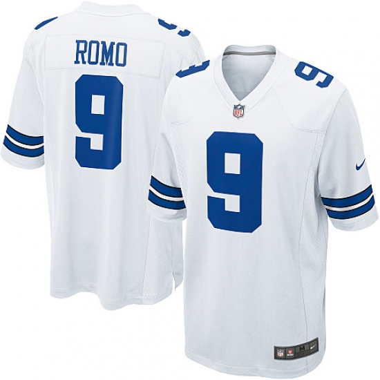 Men's Nike Dallas Cowboys #9 Tony Romo Game White NFL Jersey - Ujersey