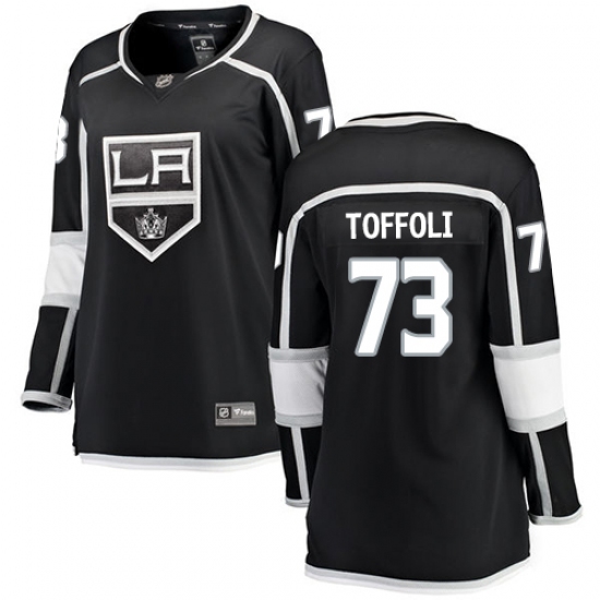 Women's Los Angeles Kings #73 Tyler Toffoli Authentic Black Home Fanatics Branded Breakaway NHL Jersey - Ujersey