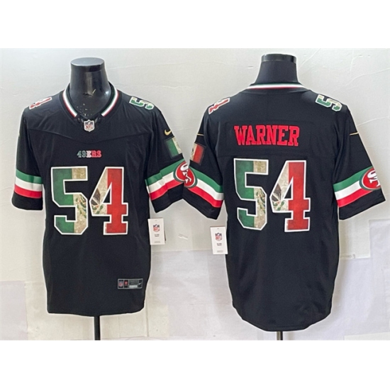 Men's San Francisco 49ers #54 Fred Warner Black 2025 F.U.S.E. Mexico Vapor Limited Stitched Football Jersey - Ujersey