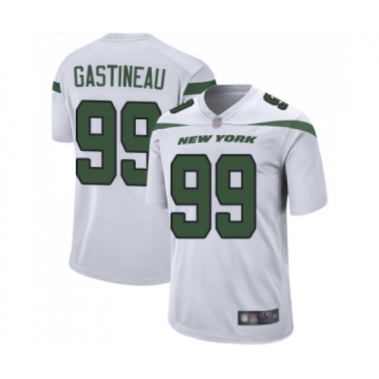 Men's New York Jets #99 Mark Gastineau Game White Football Jersey - Ujersey