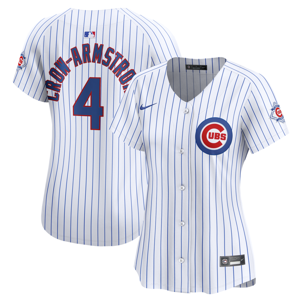 Women's Chicago Cubs Pete Crow-Armstrong Nike White 150th Anniversary Limited Jersey - ujerseystore