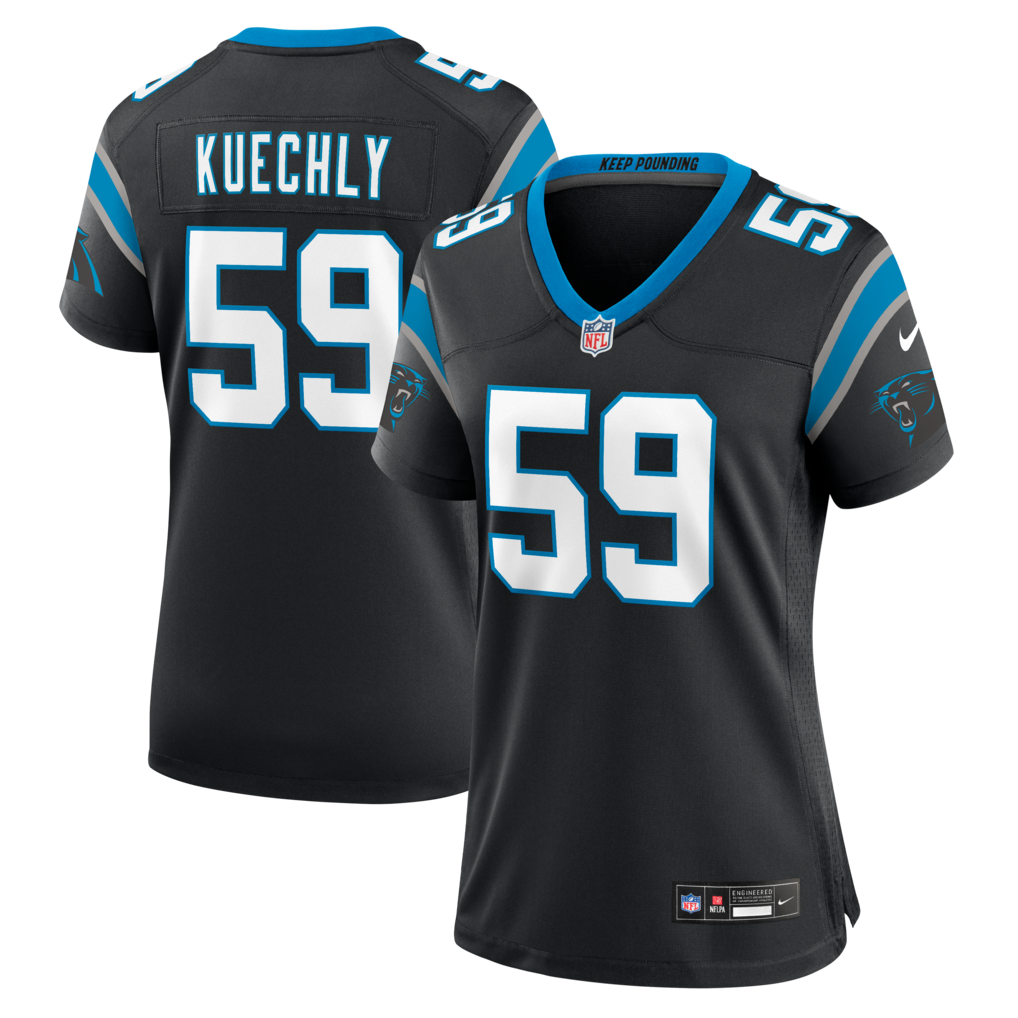 Women's Carolina Panthers Luke Kuechly Nike Black Team Game Jersey - ujerseystore