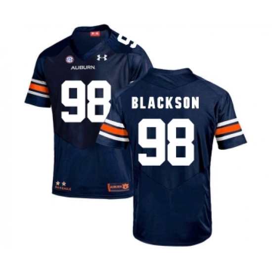 Auburn Tigers 98 Angelo Blackson Navy College Football Jersey - Ujersey