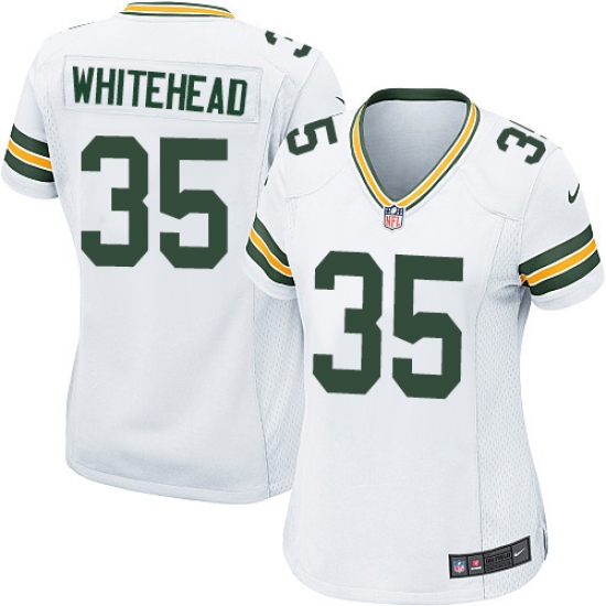 Women's Nike Green Bay Packers #35 Jermaine Whitehead Game White NFL Jersey - Ujersey