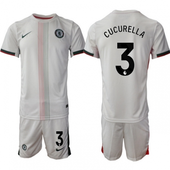Men Chelsea 2026 Soccer Jerseys White #3 CUCURELLA