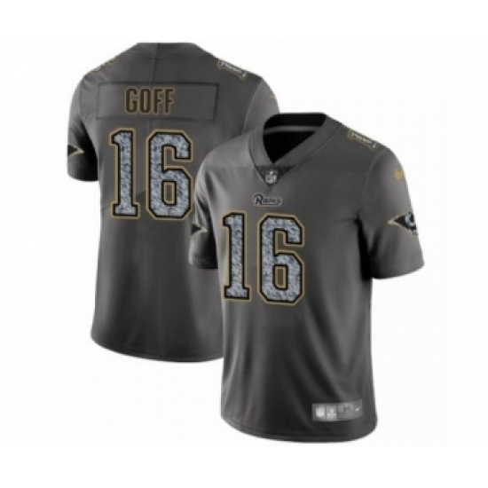 Men's Los Angeles Rams #16 Jared Goff Limited Gray Static Fashion Limited Football Jersey - Ujersey