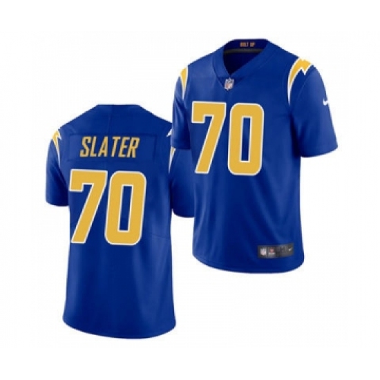 Men's Los Angeles Chargers #70 Rashawn Slater Blue 2021 Vapor Untouchable Limited Jersey - Ujersey