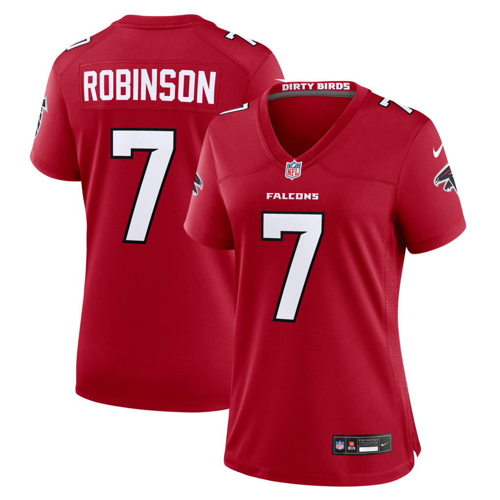 Women's Atlanta Falcons Bijan Robinson Nike Red Game Jersey - ujerseystore