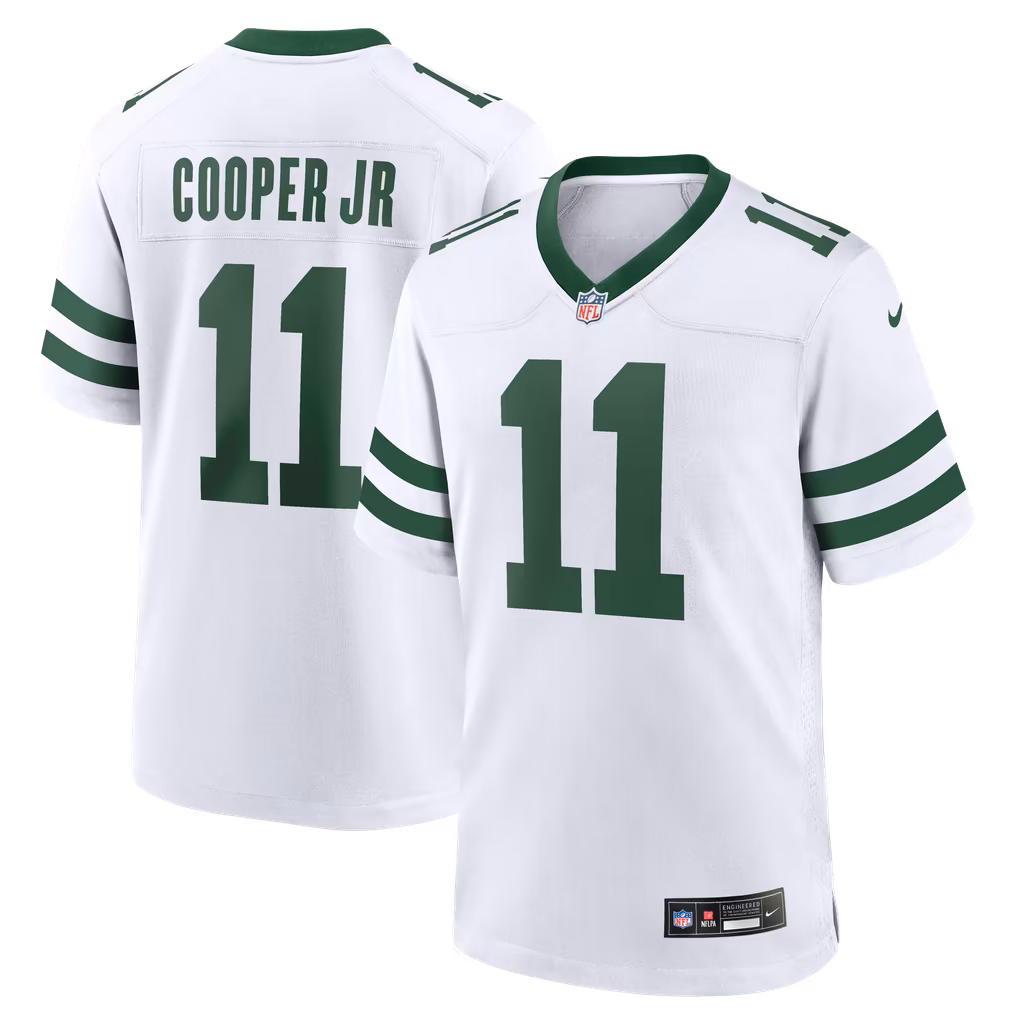 Men's New York Jets Omar Cooper Jr. Nike Legacy White Game Jersey - U-jersey