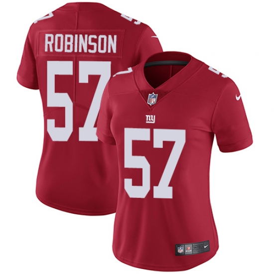 Women's Nike New York Giants #57 Keenan Robinson Elite Red Alternate NFL Jersey - Ujersey