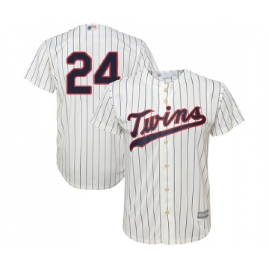 Men's Minnesota Twins #24 C. J. Cron Replica Cream Alternate Cool Base Baseball Jersey - Ujersey
