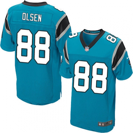 Men's Nike Carolina Panthers #88 Greg Olsen Elite Blue Alternate NFL Jersey - Ujersey