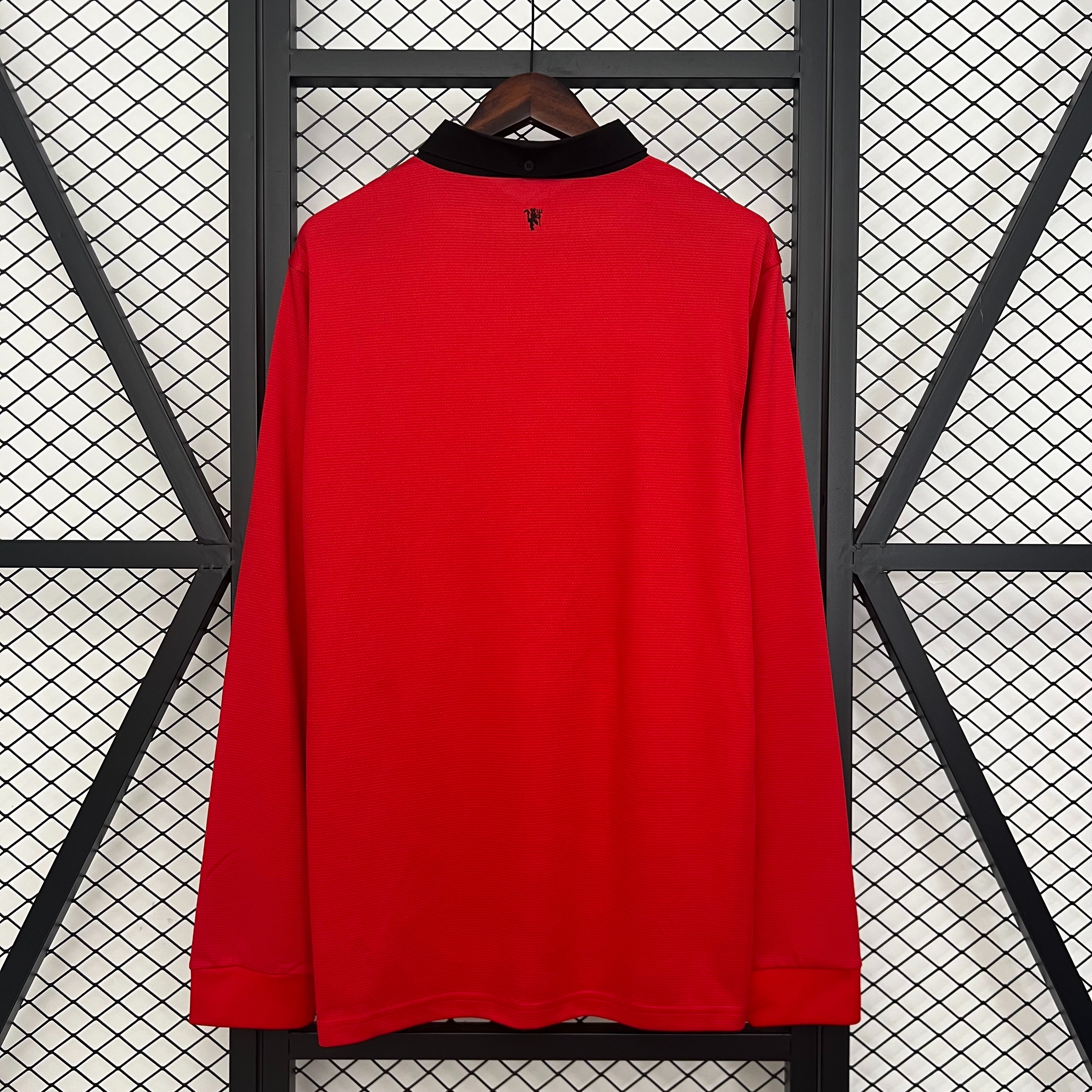 Manchester United Retro Home Long Sleeve Football Jersey Shirt 2013/14