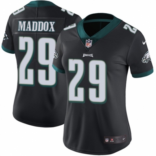 Women's Nike Philadelphia Eagles #29 Avonte Maddox Black Alternate Vapor Untouchable Limited Player NFL Jersey - Ujersey