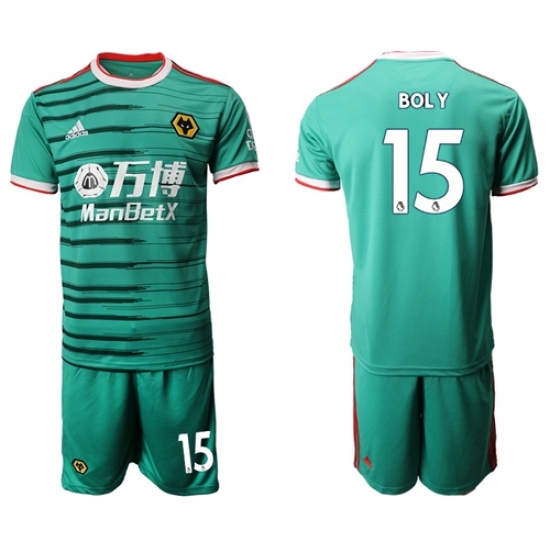 Wolves #15 Boly Third Soccer Club Jersey