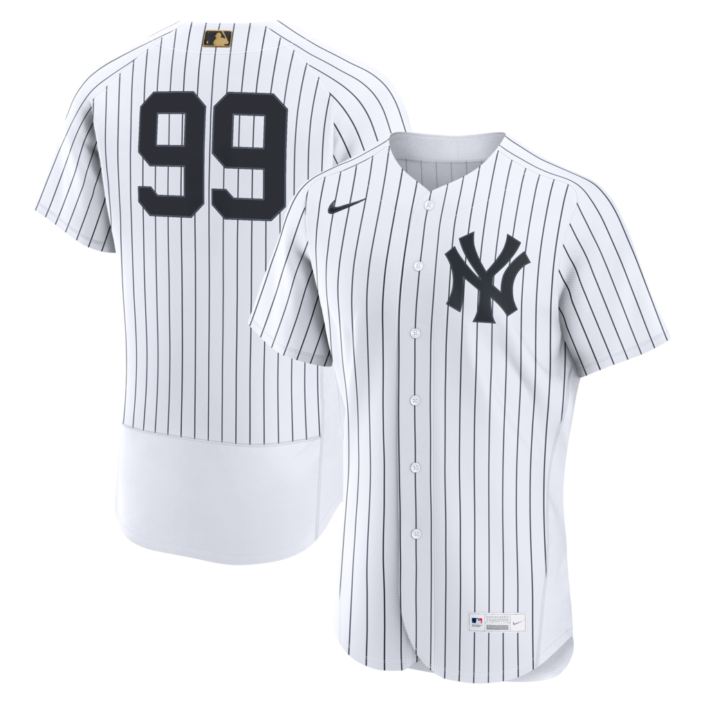 Men's New York Yankees Aaron Judge Nike White MLB Awards Authentic Jersey - Ujersey