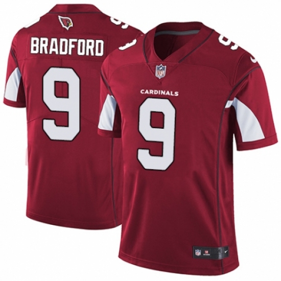 Men's Nike Arizona Cardinals #9 Sam Bradford Red Team Color Vapor Untouchable Limited Player NFL Jersey - Ujersey