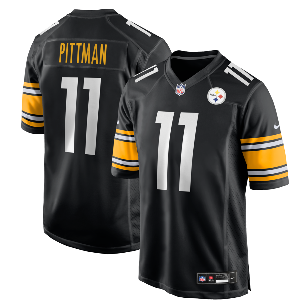 Men's Pittsburgh Steelers Michael Pittman Jr. Nike Black Game Jersey - Ujersey