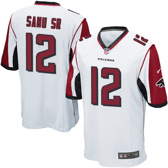 Men's Nike Atlanta Falcons #12 Mohamed Sanu Game White NFL Jersey - Ujersey