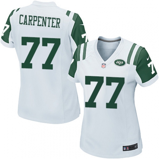 Women's Nike New York Jets #77 James Carpenter Game White NFL Jersey - Ujersey