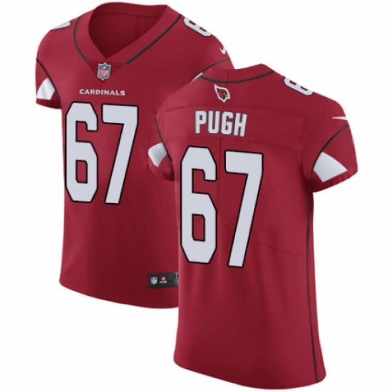 Men's Nike Arizona Cardinals #67 Justin Pugh Red Team Color Vapor Untouchable Elite Player NFL Jersey - Ujersey