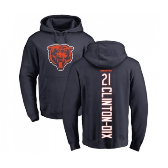 Football Chicago Bears #21 Ha Clinton-Dix Navy Blue Backer Pullover Hoodie - Ujersey