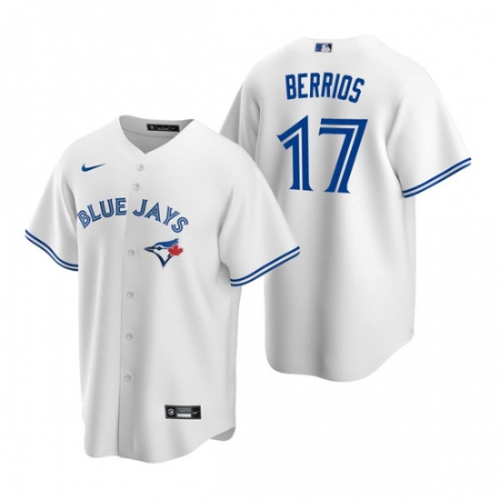 Mens Toronto Blue Jays #17 Jose Berrios Nike White Home Cool Base Jersey - Ujersey