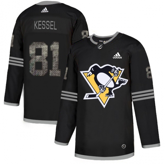Men's Adidas Pittsburgh Penguins #81 Phil Kessel Black Authentic Classic Stitched NHL Jersey - Ujersey