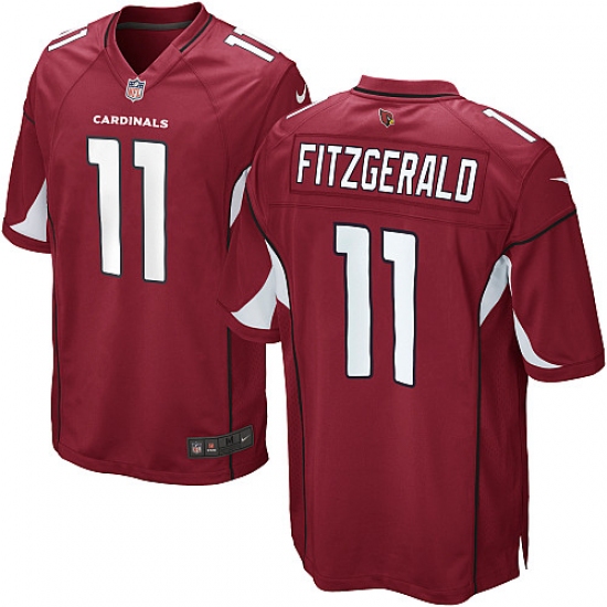 Men's Nike Arizona Cardinals #11 Larry Fitzgerald Game Red Team Color NFL Jersey - Ujersey