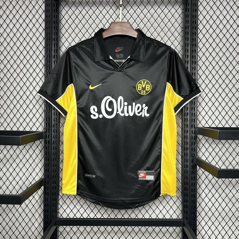 Borussia Dortmund Retro Jersey Away Soccer Shirt 1998-2000 - Ujersey NHL