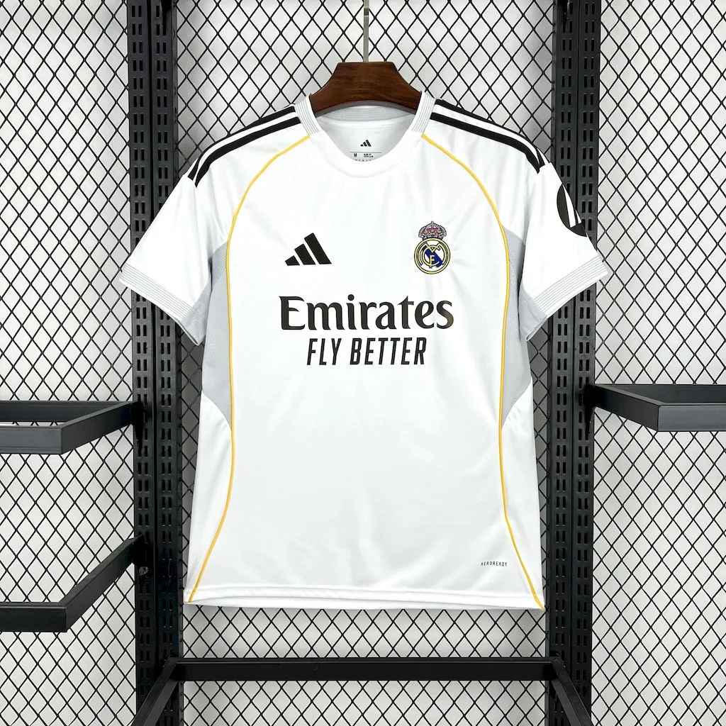 Real Madrid Soccer Jersey Home Custom Shirt 2025/26 - ujerseystore