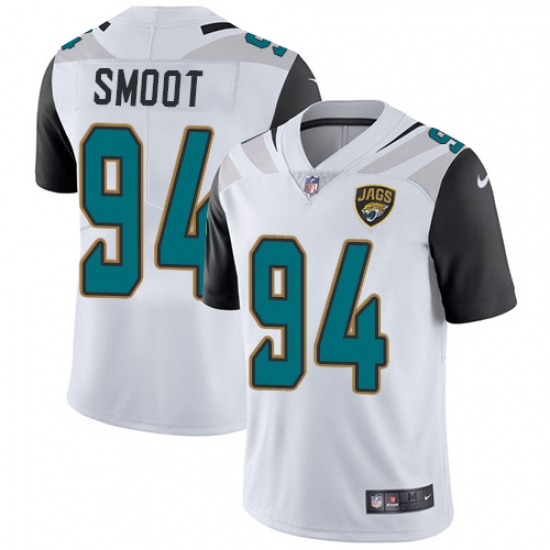 Men's Nike Jacksonville Jaguars #94 Dawuane Smoot White Vapor Untouchable Limited Player NFL Jersey - Ujersey