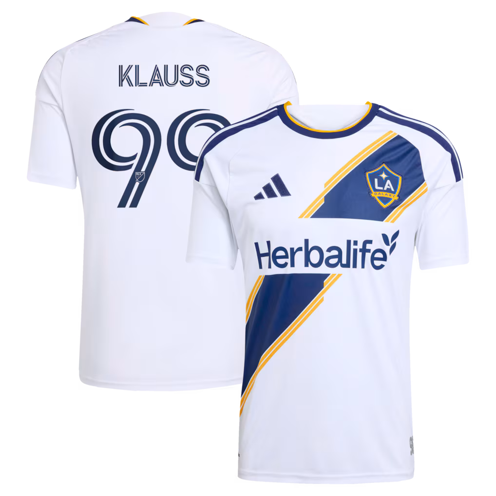 Men's LA Galaxy João Klauss adidas White 2026 The VeloCITY Kit Replica Jersey - Ujersey NHL