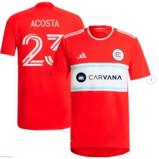 Men's Chicago Fire Kellyn Acosta adidas Red 2024 Return To Red Replica Player Jersey - Ujersey