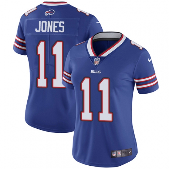 Women's Nike Buffalo Bills #11 Zay Jones Royal Blue Team Color Vapor Untouchable Limited Player NFL Jersey - Ujersey
