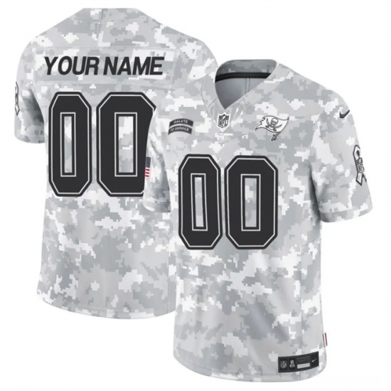 Men's Tampa Bay Buccaneers Active Player Custom 2024 F.U.S.E Arctic Camo Salute To Service Limited Stitched Football Jersey - Ujersey