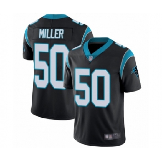Men's Carolina Panthers #50 Christian Miller Black Team Color Vapor Untouchable Limited Player Football Jersey - Ujersey