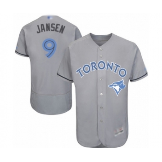 Men's Toronto Blue Jays #9 Danny Jansen Authentic Gray 2016 Father's Day Fashion Flex Base Baseball Player Jersey - Ujersey