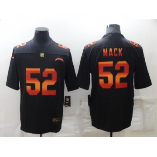 Men's Los Angeles Chargers #52 Khalil Mack Black Fashion Limited Stitched Jersey - Ujersey
