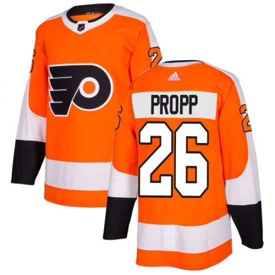 Men's Adidas Philadelphia Flyers #26 Brian Propp Premier Orange Home NHL Jersey - Ujersey