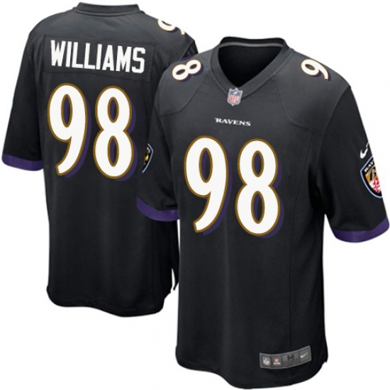 Men's Nike Baltimore Ravens #98 Brandon Williams Game Black Alternate NFL Jersey - Ujersey
