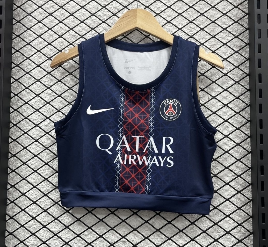 PSG Soccer Jersey Home Women's Vest 2025/26 - Ujersey NHL